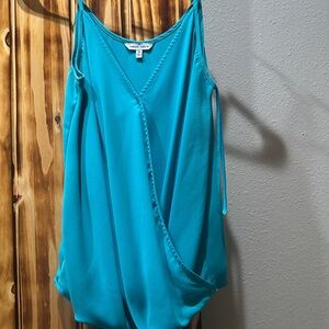Naked Zebra Aqua Wrap Tank Top